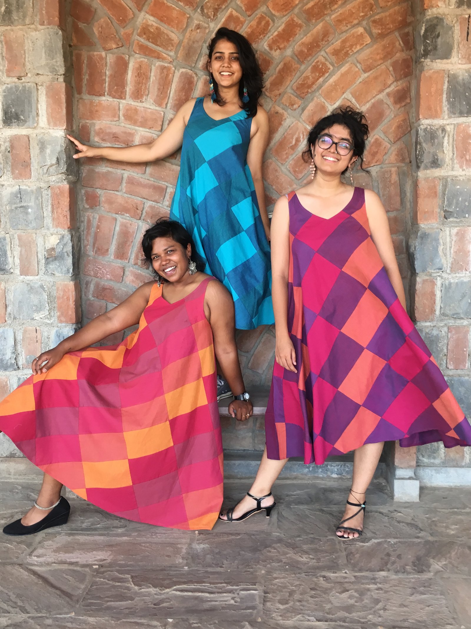 Patchwork Dresses From Recycled Textile Waste